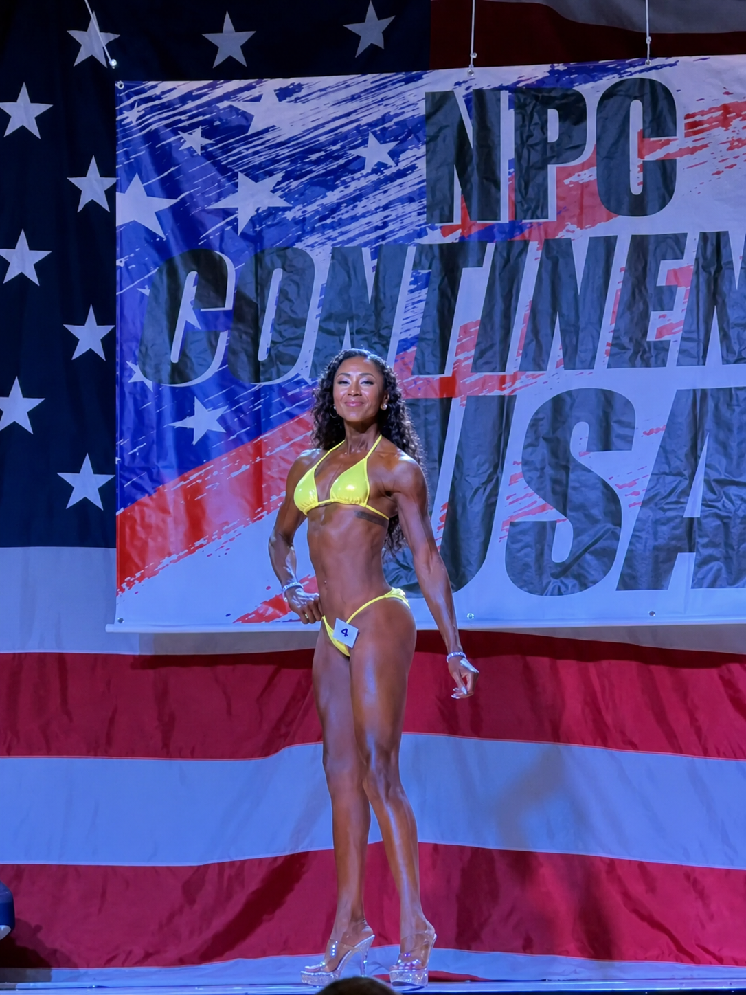 Liv Mas on the NPC Continental USA stage